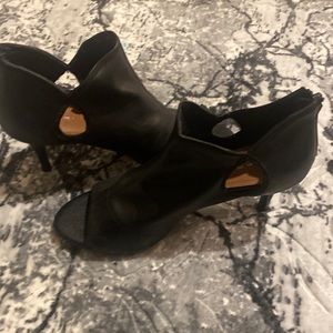 Tahari booties with cutouts and peep toes - BRAND NEW -